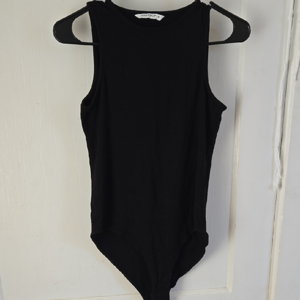 Mango Black Kids Bodysuit
